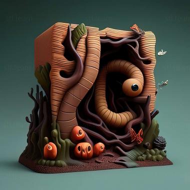 3D model Worms Battle Islands game (STL)